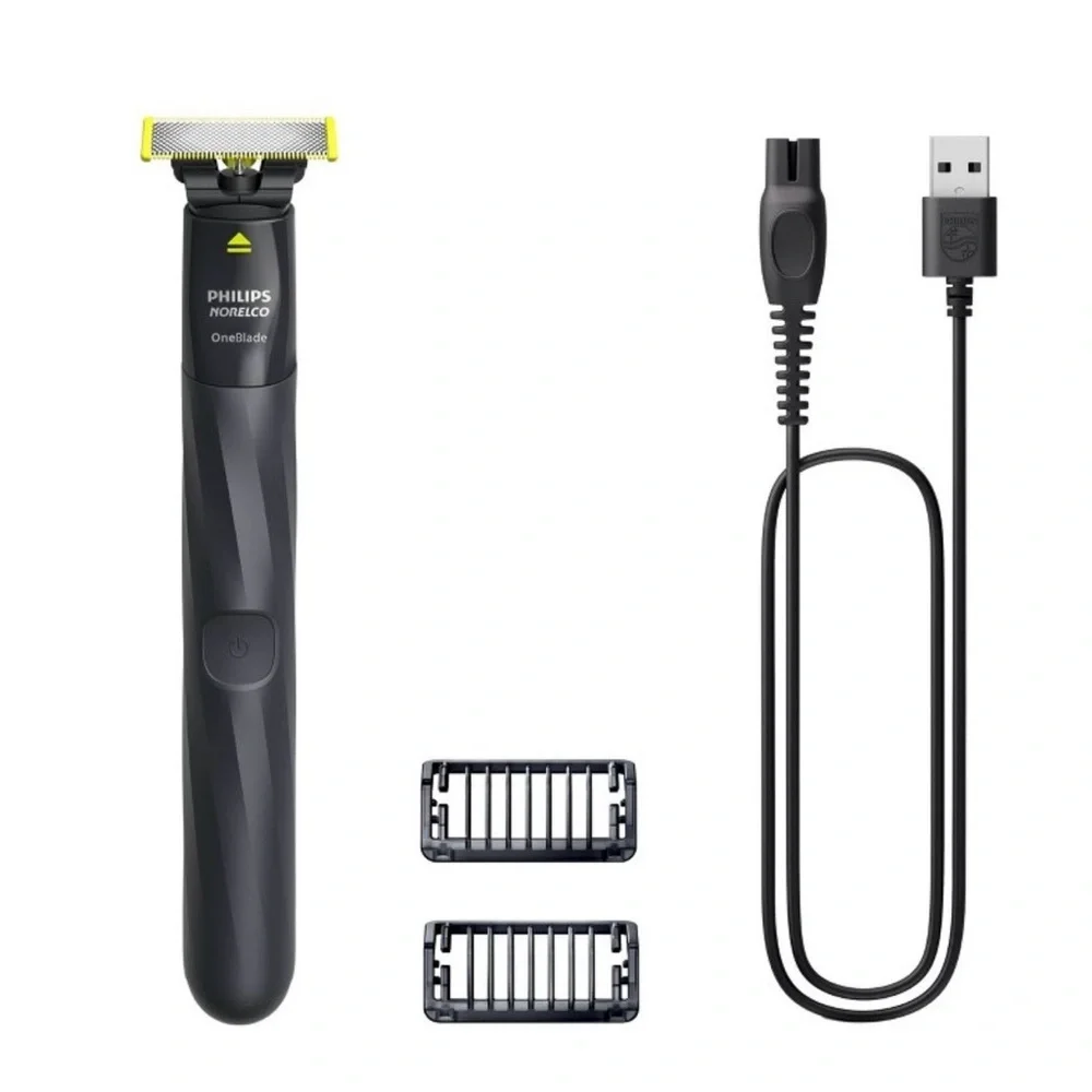 Philips Norelco OneBlade Razor - Trim, Edge & Shave - 1 Blade - 2 Combs Wet/Dry